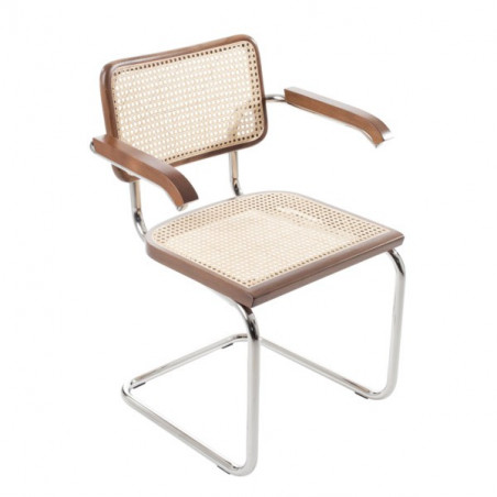 Bauhaustol med karm valnöt